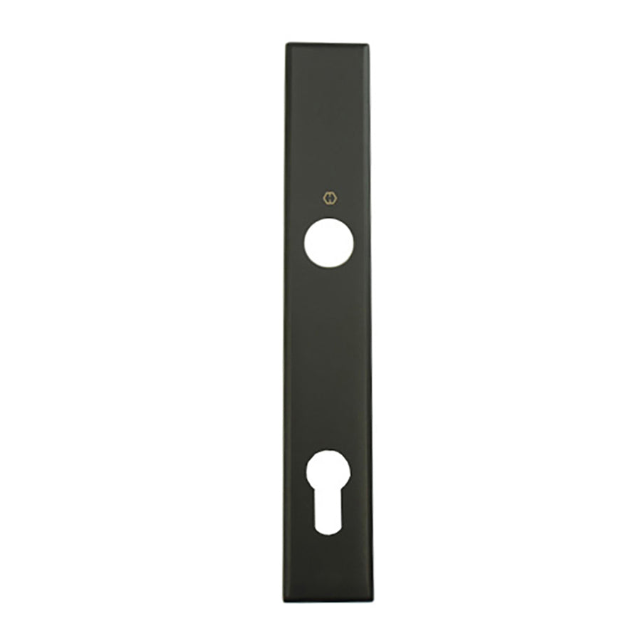 HOPPE Dallas Exterior Backplate M2161N for Active Handlesets - Matte Black - HOPPE Dallas Exterior Backplate M2161N for Active Handlesets - Matte Black