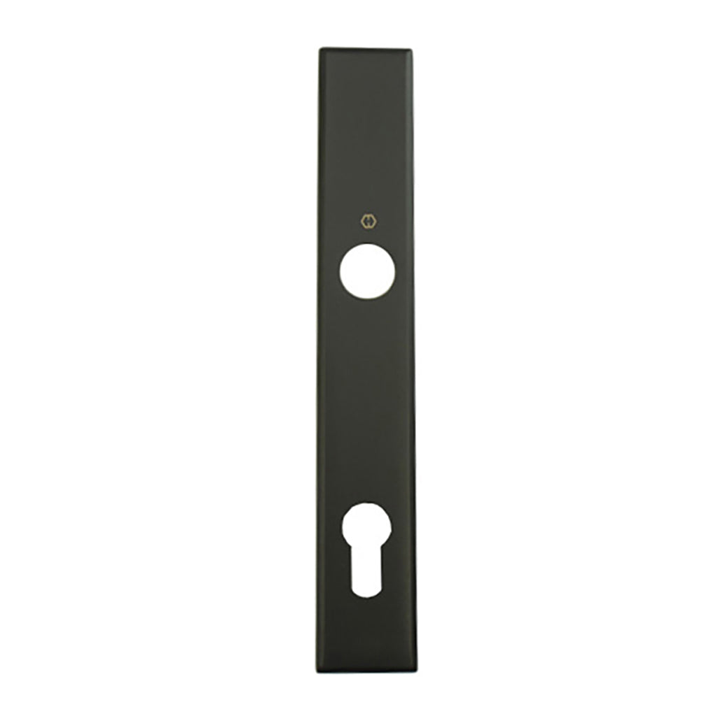 HOPPE Dallas Exterior Backplate M2161N for Active Handlesets - Matte Black - HOPPE Dallas Exterior Backplate M2161N for Active Handlesets - Matte Black