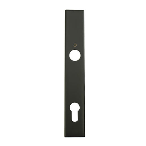 HOPPE Dallas Exterior Backplate M2161N for Active Handlesets - Matte Black - HOPPE Dallas Exterior Backplate M2161N for Active Handlesets - Matte Black