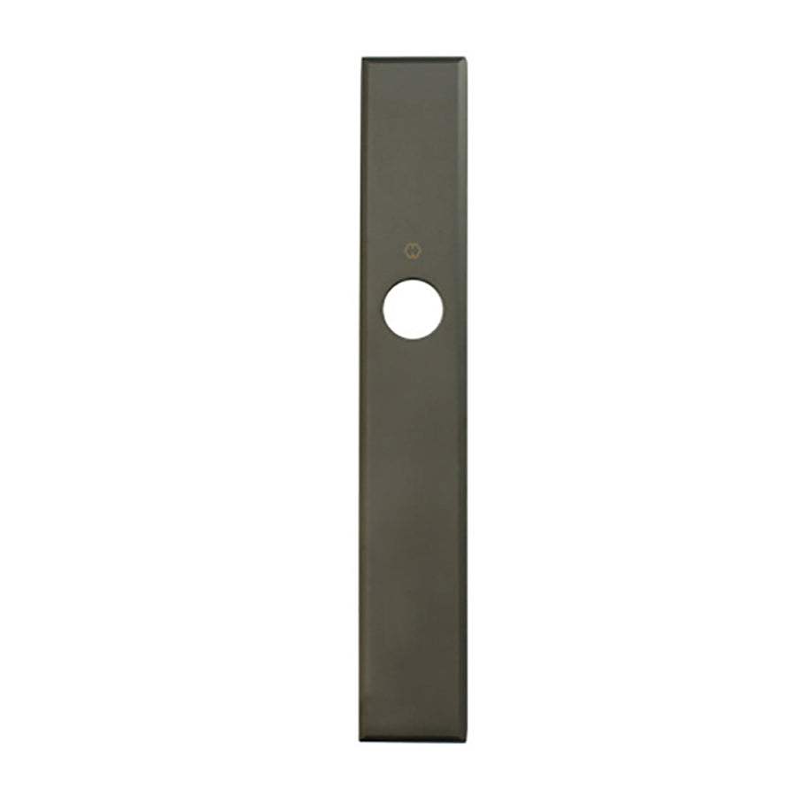 HOPPE Dallas Exterior Backplate M2161N for Inactive Handlesets - Dark Bronze Metallic - HOPPE Dallas Exterior Backplate M2161N for Inactive Handlesets - Dark Bronze Metallic