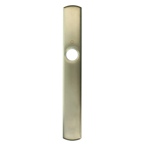 HOPPE Contemporary Exterior Backplate M216N for Inactive Handlesets - Satin Nickel - HOPPE Contemporary Exterior Backplate M216N for Inactive Handlesets - Satin Nickel