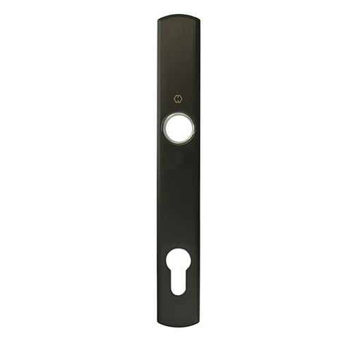 HOPPE Contemporary Exterior Backplate M216N for Active Handlesets - Rustic Umber - HOPPE Contemporary Exterior Backplate M216N for Active Handlesets - Rustic Umber