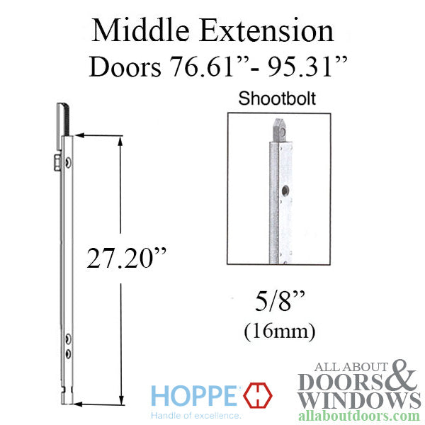 16mm Manual Middle Extension, Shootbolt  27.20