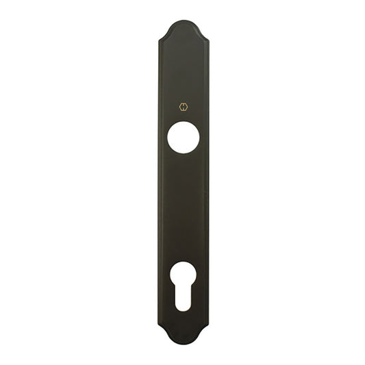 HOPPE Traditional Exterior Backplate M374N for Active Handlesets - Rustic Umber