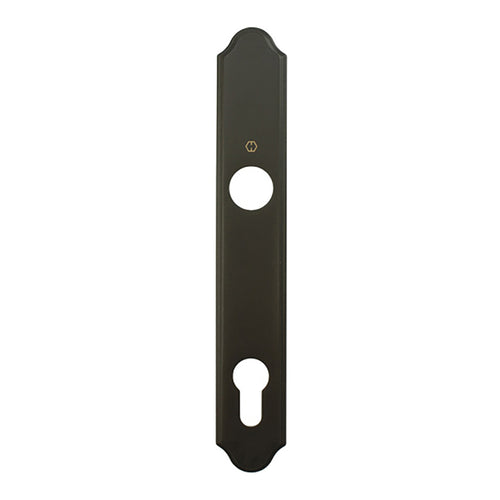 HOPPE Traditional Exterior Backplate M374N for Active Handlesets - Rustic Umber - HOPPE Traditional Exterior Backplate M374N for Active Handlesets - Rustic Umber