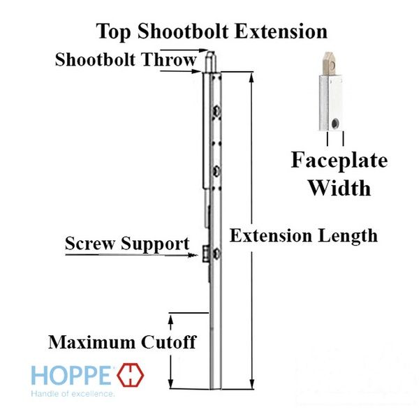 16mm Manual Top Extension, Shootbolt 24.61
