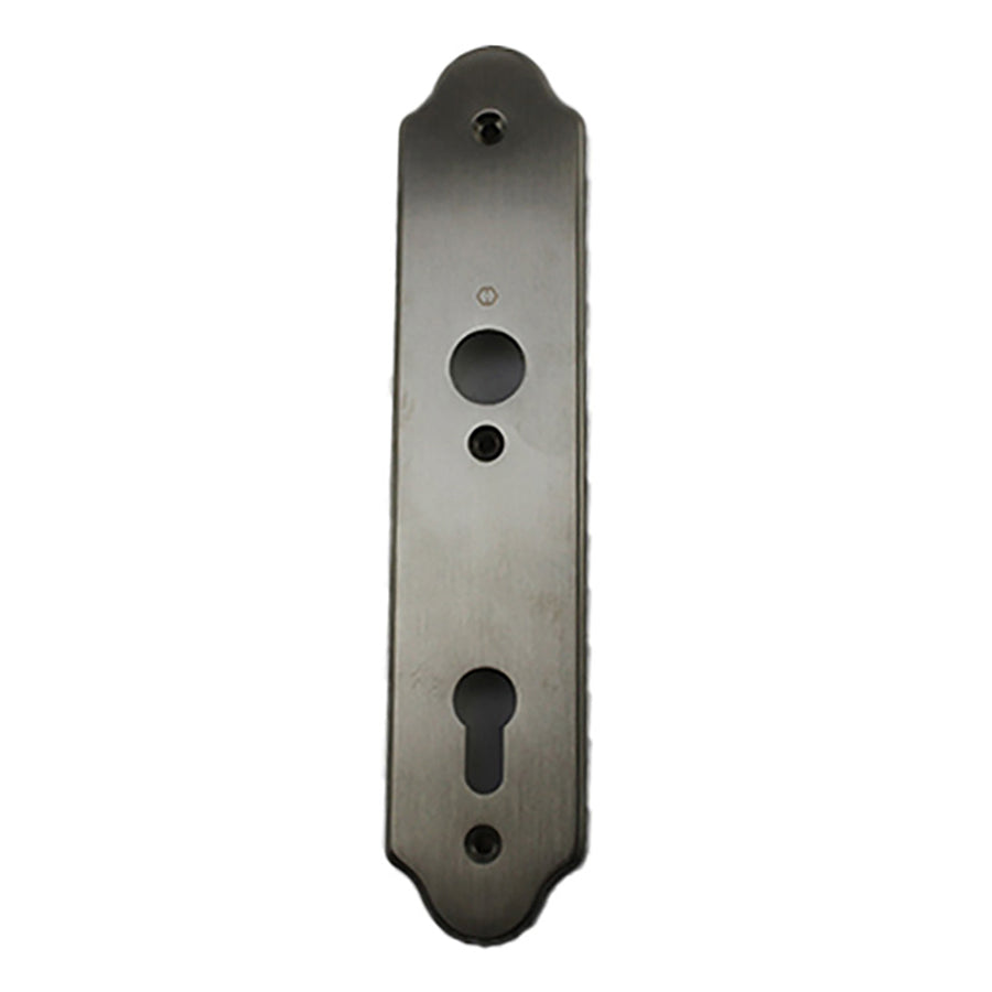 HOPPE Wide Traditional Interior Backplate M3965N for Active/Inactive Handlesets - Satin Nickel - HOPPE Wide Traditional Interior Backplate M3965N for Active/Inactive Handlesets - Satin Nickel