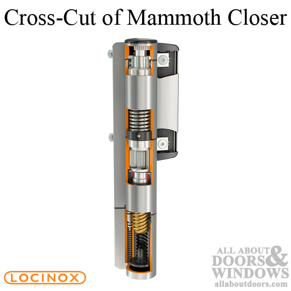 Locinox Mammoth Hydraulic Gate Closer and Hinge for Gates up to 330 Pounds - Choose Color - Locinox Mammoth Hydraulic Gate Closer and Hinge for Gates up to 330 Pounds - Choose Color
