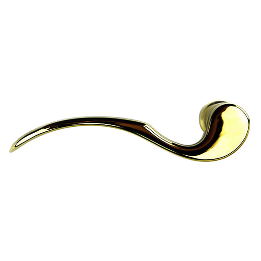 Munchen Low-Profile Lever Handle for Left Handed Multipoint Lock Handlesets - Resista Brass