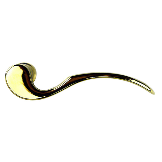 Munchen Low-Profile Lever Handle for Right Handed Multipoint Lock Handlesets - Resista Brass