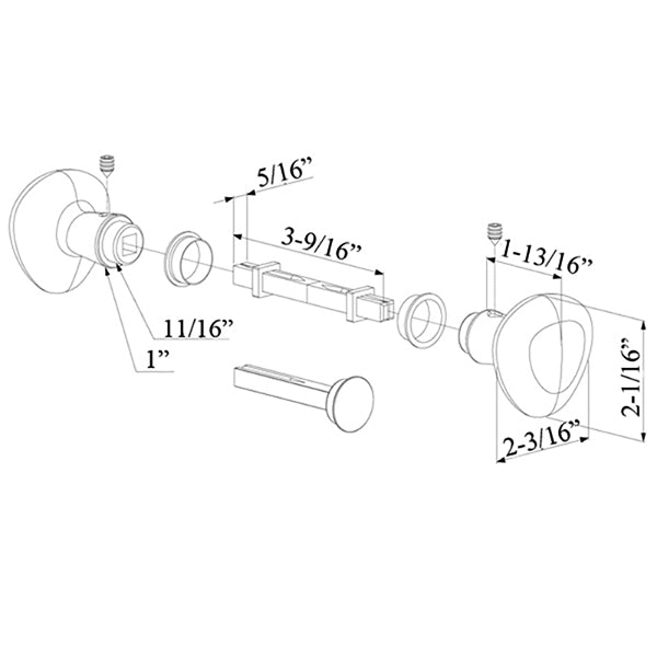 Aluminum Locinox Gate Handle Blocking Set - Aluminum Locinox Gate Handle Blocking Set