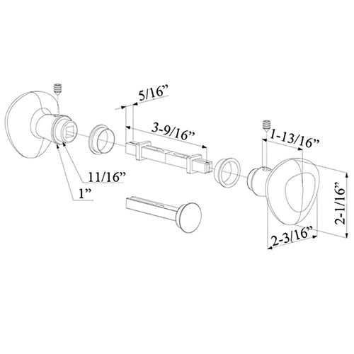 Aluminum Locinox Gate Handle Blocking Set - Aluminum Locinox Gate Handle Blocking Set