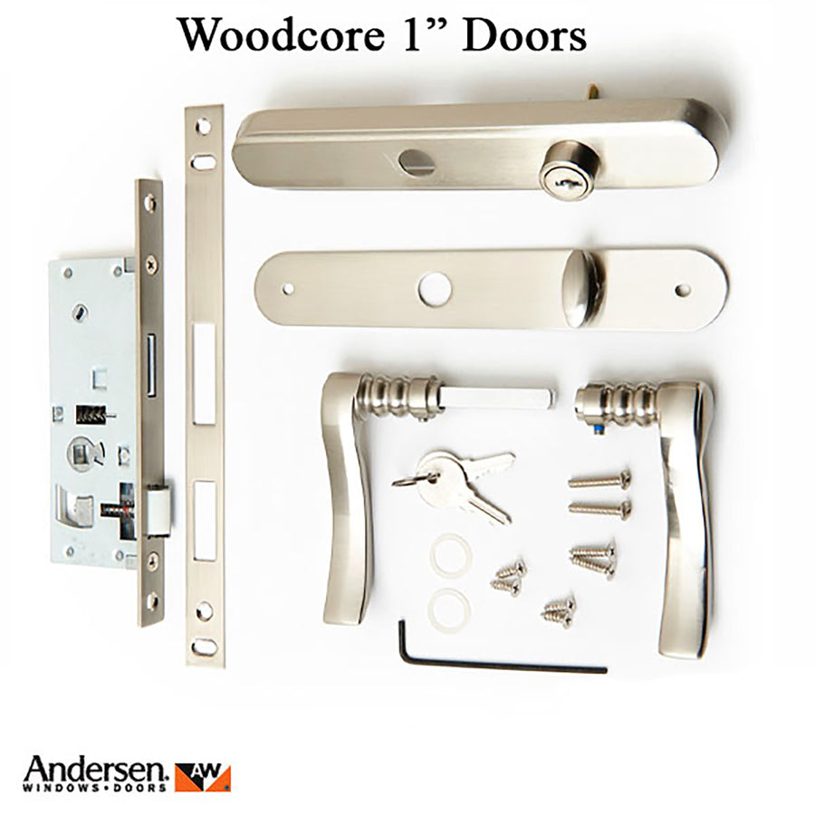 Andersen Traditional Storm Door handleset for Woodcore doors - Andersen Traditional Storm Door handleset for Woodcore doors