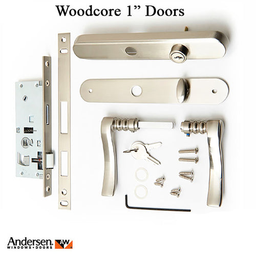 Andersen Traditional Storm Door handleset for Woodcore doors - Andersen Traditional Storm Door handleset for Woodcore doors