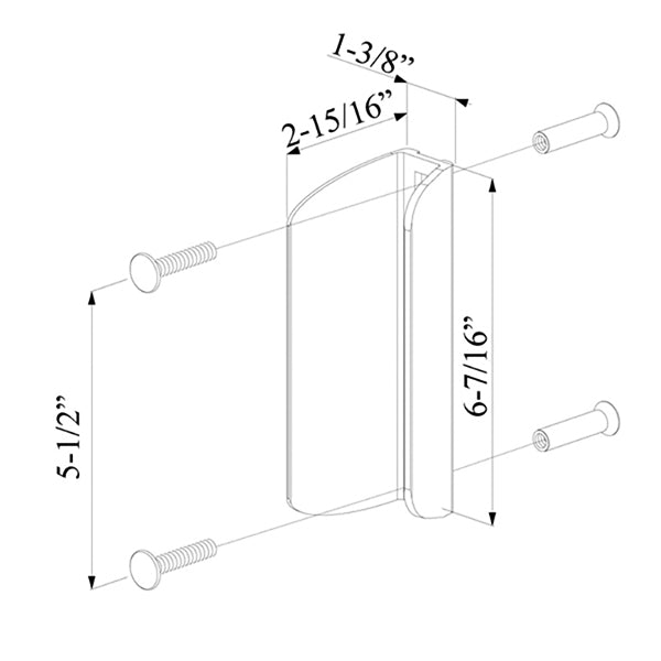 Locinox Gate Pull Handle for Double Swing Gates - Locinox Gate Pull Handle for Double Swing Gates