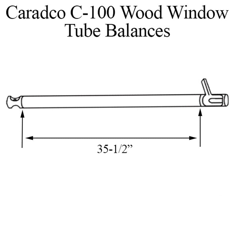 Caradco C-100 Wood Window Tube Balances, 35-1/2