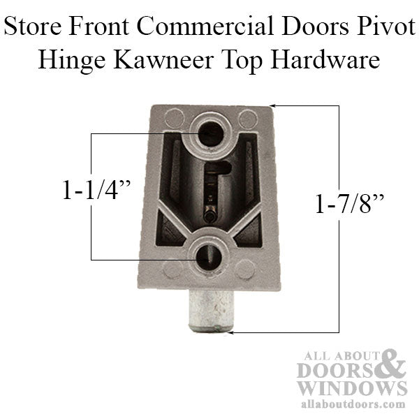 Store Front Commercial Door Pivot Hinge, Kawneer Top and Bottom, Right Hand - Choose Color - Store Front Commercial Door Pivot Hinge, Kawneer Top and Bottom, Right Hand - Choose Color