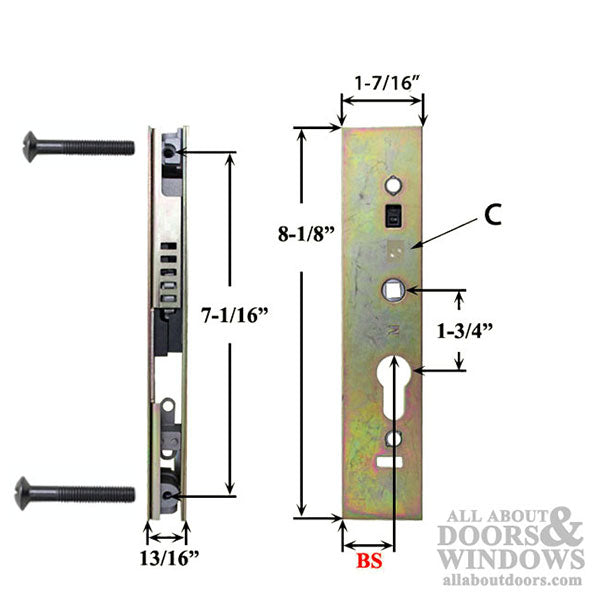 Certainteed Fastfit Mortise lock with Spacers - Certainteed Fastfit Mortise lock with Spacers
