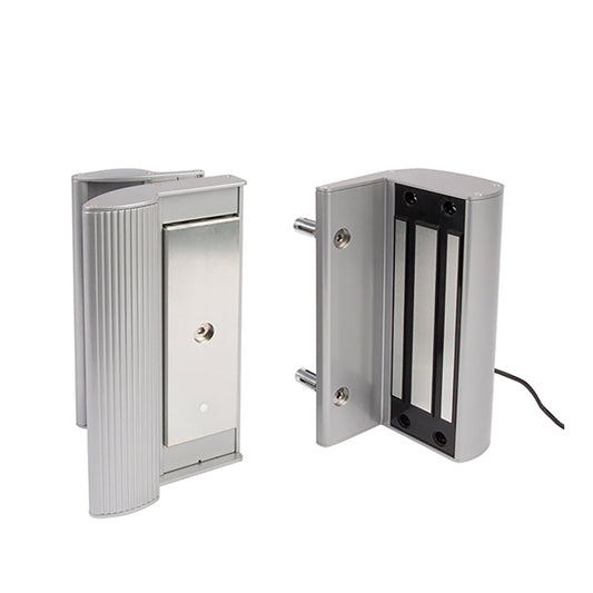 Screw-On Electromagnetic Lock for Swinging Gates with Integrated Handles