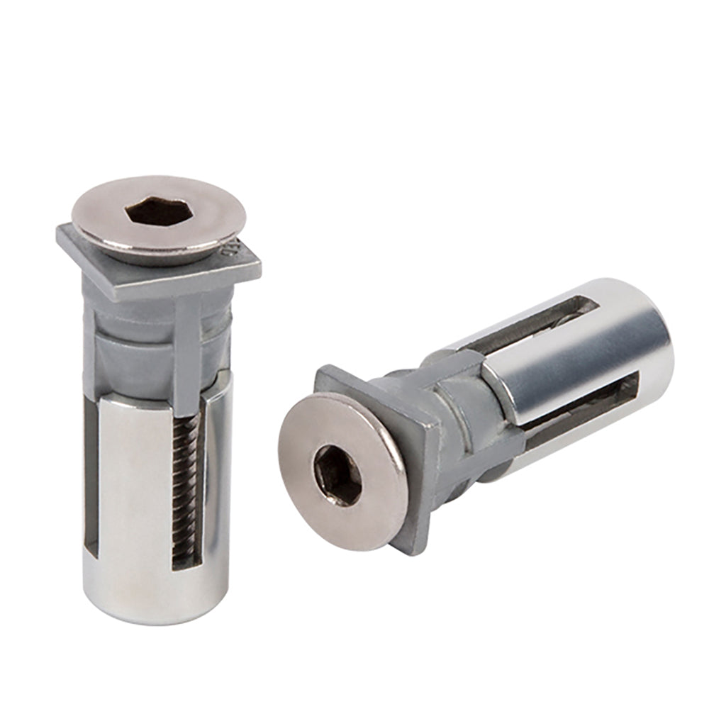 Pair of Locinox Stainless Steel Fixation Bolt with High Pulling Resistance - Pair of Locinox Stainless Steel Fixation Bolt with High Pulling Resistance