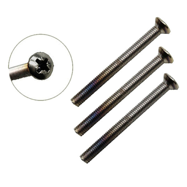 M5 x 80mm Handle Screws, 3 pack - 2-3/4 inch thick door - Black - M5 x 80mm Handle Screws, 3 pack - 2-3/4 inch thick door - Black