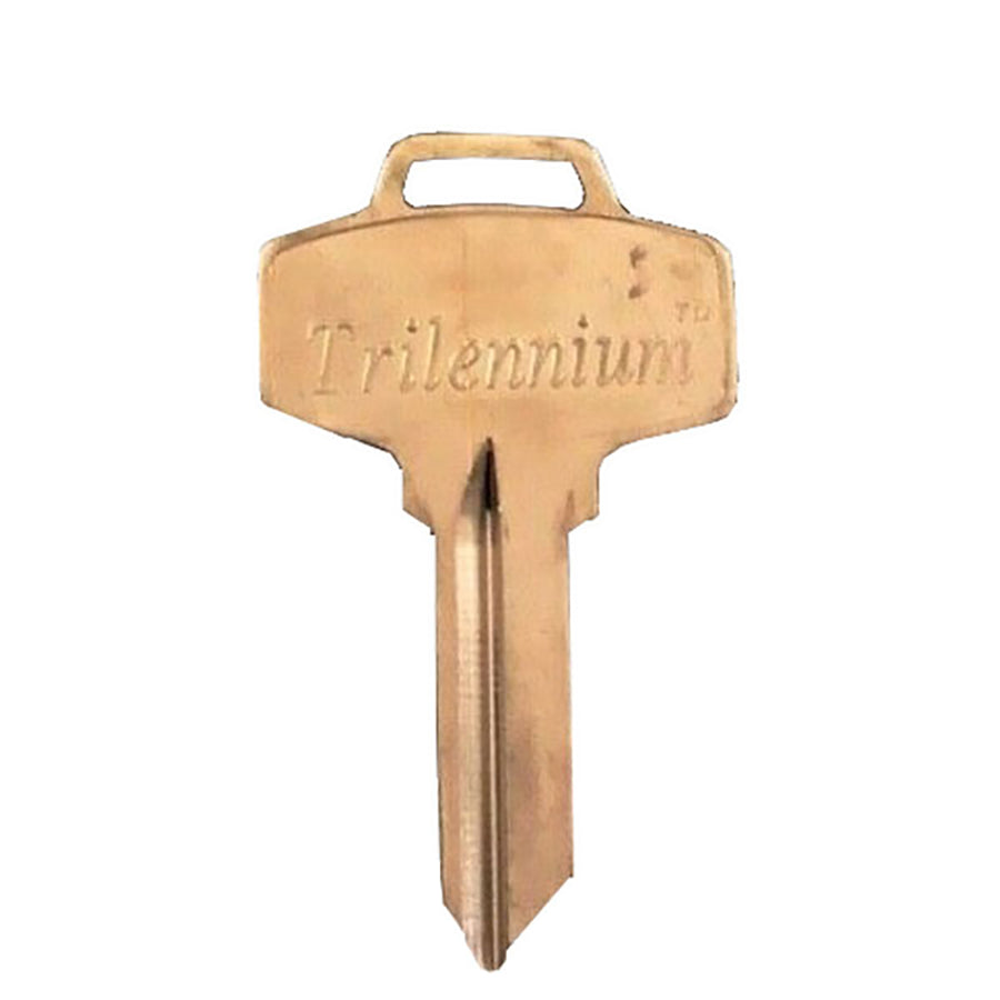 Trilennium embossed Key blank, Schlage 5 pin - Trilennium embossed Key blank, Schlage 5 pin