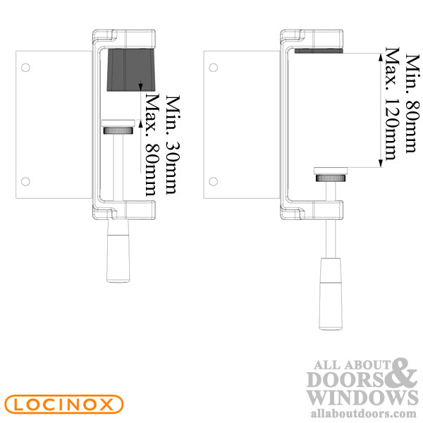 Locinox Clamp Set for Gate Frame Positioning - Locinox Clamp Set for Gate Frame Positioning