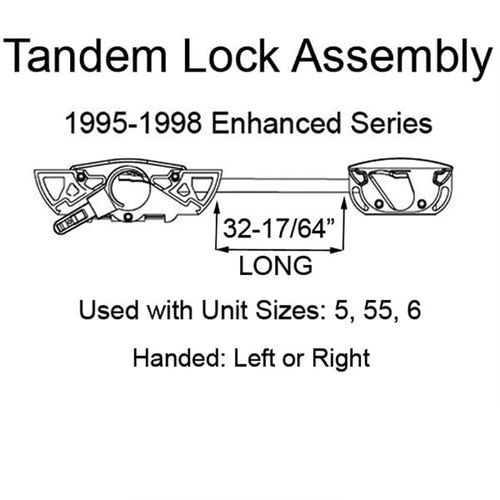 Andersen ENHANCED Casement, Concealed Long Tandem, Dual Sash Lock, Left Hand - Andersen ENHANCED Casement, Concealed Long Tandem, Dual Sash Lock, Left Hand