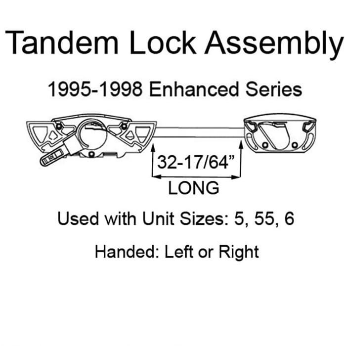 Andersen ENHANCED Casement, Concealed Long Tandem, Dual Sash Lock,  Right Hand - Andersen ENHANCED Casement, Concealed Long Tandem, Dual Sash Lock,  Right Hand