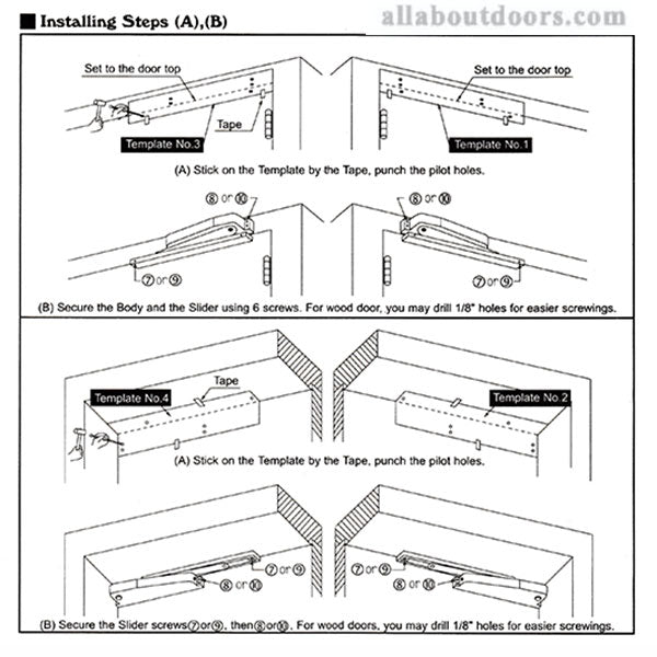 Low Profile Residential Mini Door Closer - Low Profile Residential Mini Door Closer