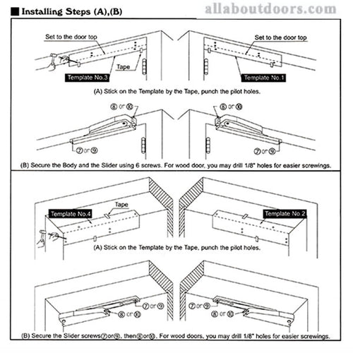 Low Profile Residential Mini Door Closer - Low Profile Residential Mini Door Closer