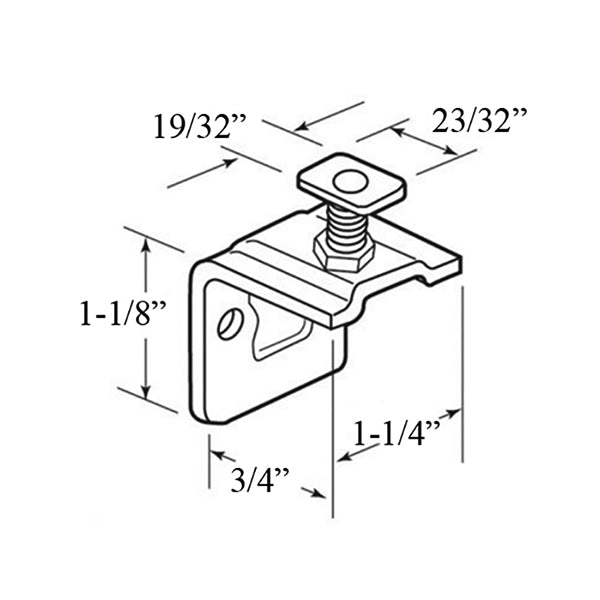 Side Mount Roller Bracket for Closet Doors - Side Mount Roller Bracket for Closet Doors