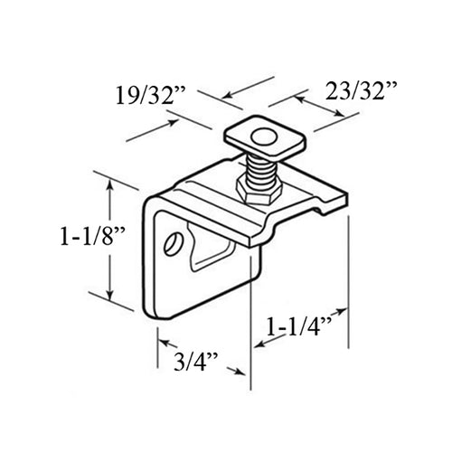 Side Mount Roller Bracket for Closet Doors - Side Mount Roller Bracket for Closet Doors