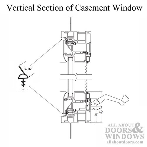 Silverline Weather Seal for Awning and Casement Windows - 23ft. Piece - Black - Silverline Weather Seal for Awning and Casement Windows - 23ft. Piece - Black