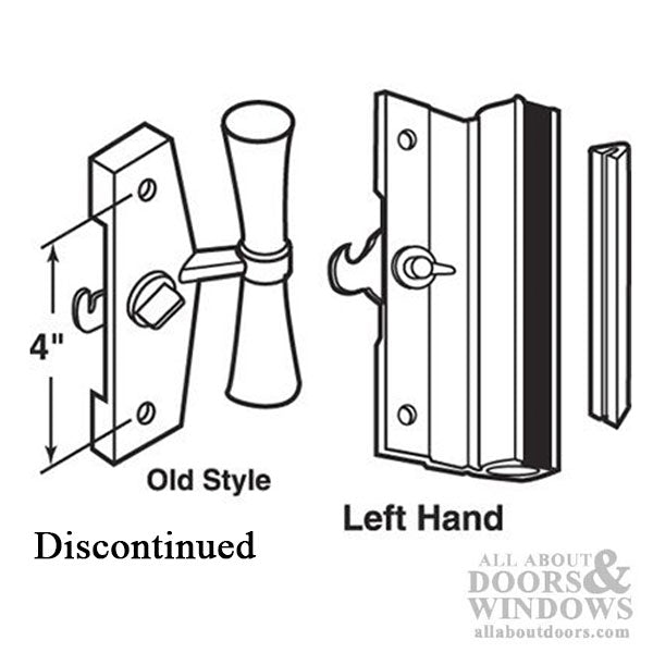 Inside Handle Sliding glass patio door Left Hand - Inside Handle Sliding glass patio door Left Hand