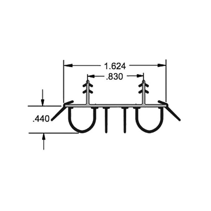 Door Bottom / sweep, Snap-In, 2 Kerf @ 7/8