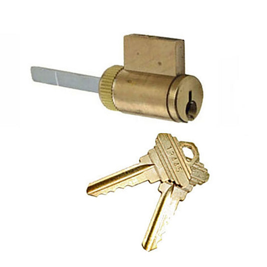 Cylinder for 1-3/4 or 2-1/4 door, Schlage - Keyed Different - Brass Face