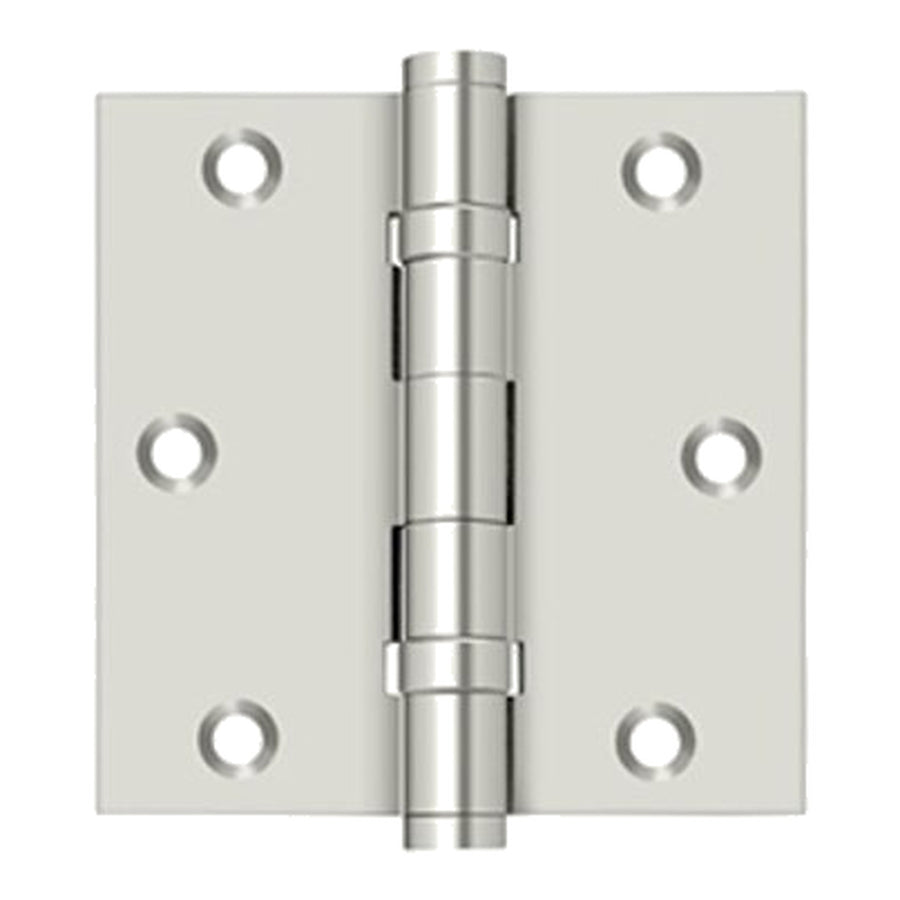 Door Hinge 3.5 x 3.5  Square Corners, Brass Ball Bearing - Door Hinge 3.5 x 3.5  Square Corners, Brass Ball Bearing