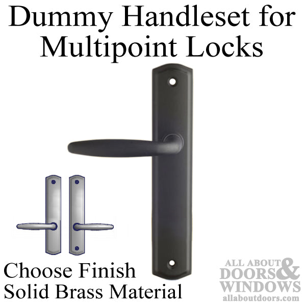 Amesbury 800C Dummy Handle Set Multipoint Lock Trim Solid Brass Choose Finish - Amesbury 800C Dummy Handle Set Multipoint Lock Trim Solid Brass Choose Finish