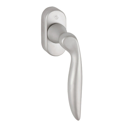 Toronto Handle for Tilt & Turn Windows - Solid Brass - Resista Satin Nickel, Right Hand