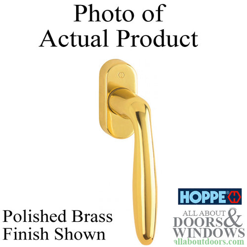 Verona Handle for Tilt & Turn Windows - Solid Brass - Matte Black - Verona Handle for Tilt & Turn Windows - Solid Brass - Matte Black