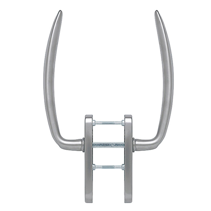 HOPPE Atlanta Series Handle Set for Active Lift and Slide Door System Keyed Both Sides Resista Satin Nickel - HOPPE Atlanta Series Handle Set for Active Lift and Slide Door System Keyed Both Sides Resista Satin Nickel