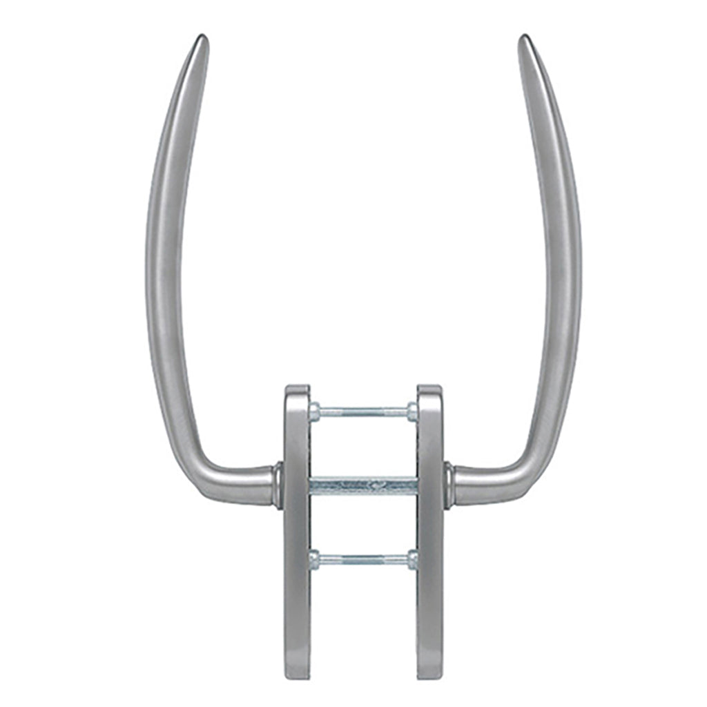 HOPPE Atlanta Series Handle Set for Active Lift and Slide Door System Keyed Both Sides Resista Satin Nickel - HOPPE Atlanta Series Handle Set for Active Lift and Slide Door System Keyed Both Sides Resista Satin Nickel
