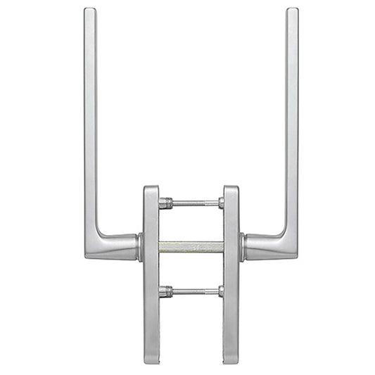 Dallas Handleset for Active Lift and Slide Door System, Keyed Both Sides - Resista Satin Nickel