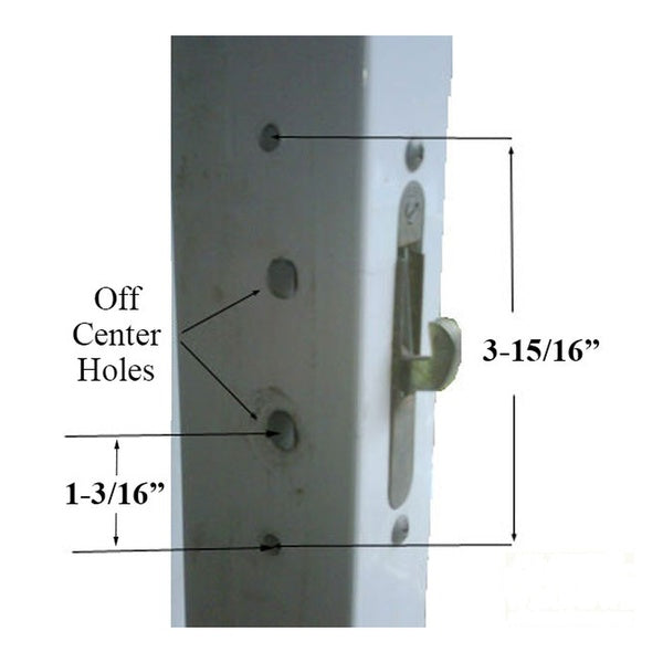 Legacy Glass Sliding Door Handle Set Keyed with Offset Thumbturn Schlage Keyway - Legacy Glass Sliding Door Handle Set Keyed with Offset Thumbturn Schlage Keyway