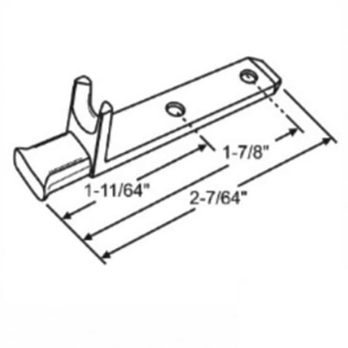 Pivot Bar, L-Shaped, 2-1/8