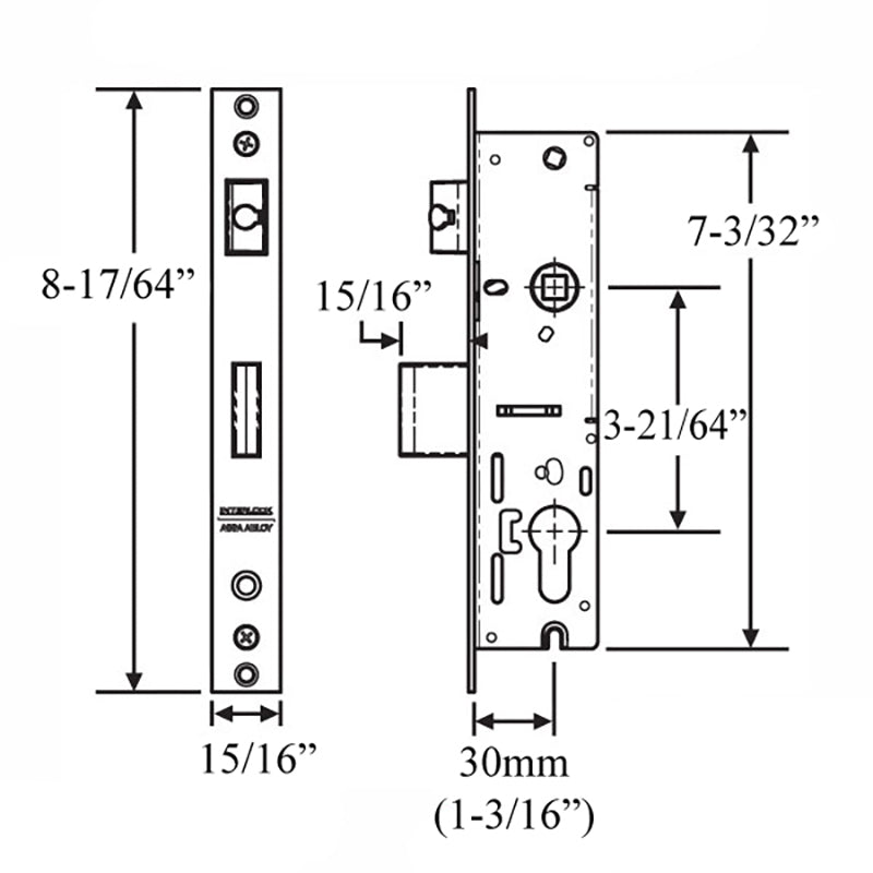 Interlock Lever Compression 4-Point Lock, 30/85, 1