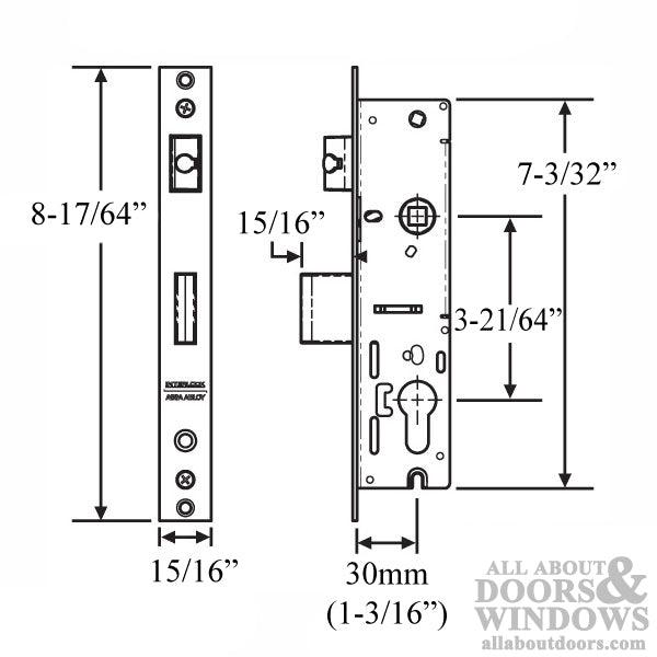 Interlock Lever Compression 4-Point Lock, 30/85, 1