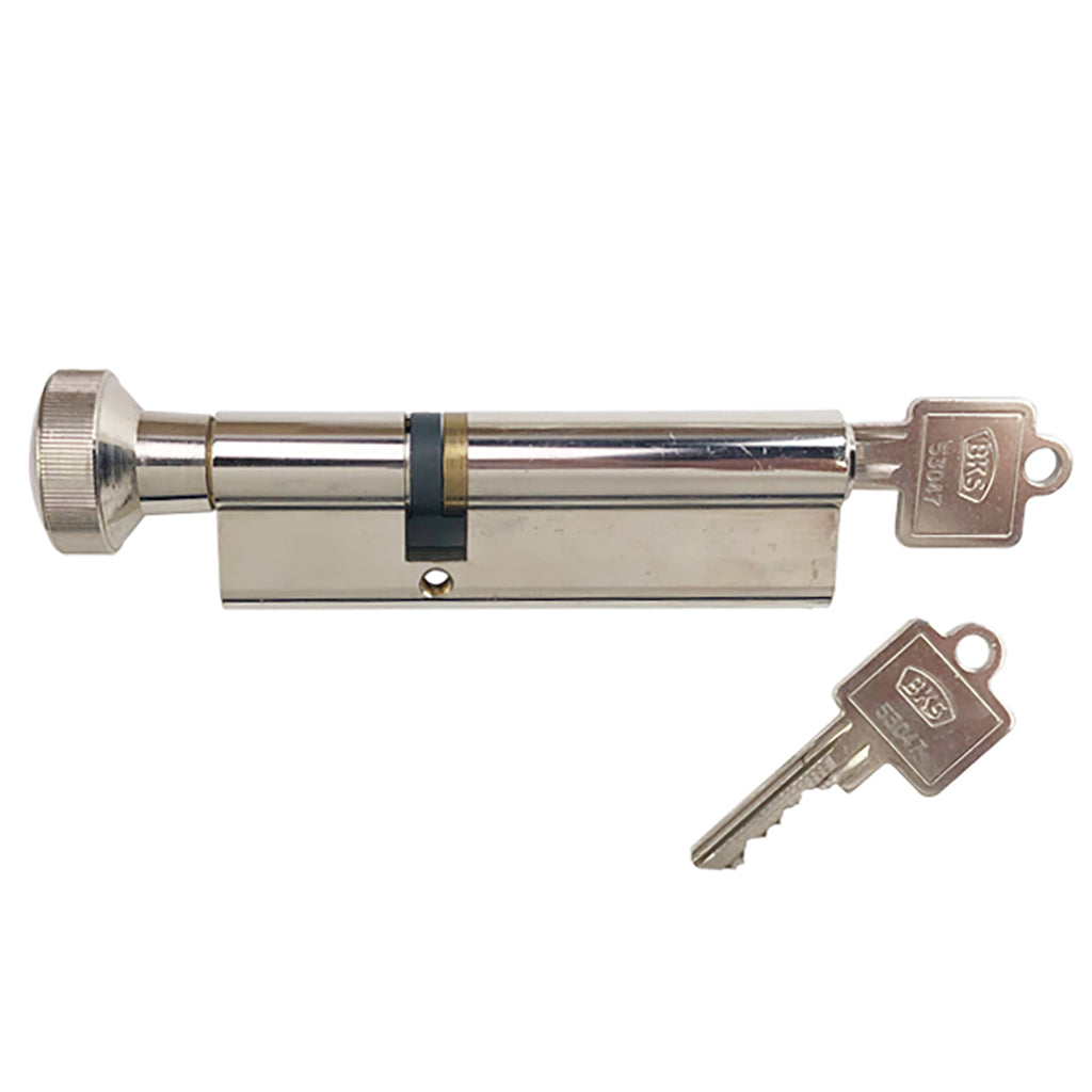 BKS Euro Profile cylinder 35/65 100mm, Yale Keyway - Polished Nickel - BKS Euro Profile cylinder 35/65 100mm, Yale Keyway - Polished Nickel