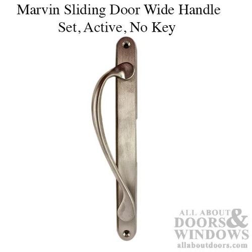 Marvin Sliding Door Wide Handle Set, Active, Keyed with Thumbturn, New Style - Choose Color - Marvin Sliding Door Wide Handle Set, Active, Keyed with Thumbturn, New Style - Choose Color